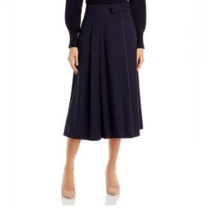 Fabiana Filippi high-waist buckled midi skirt